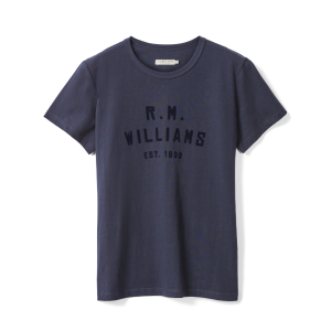 RM Williams Ladies Stencil T-Shirt-KD810JE4503-Navy-Hero