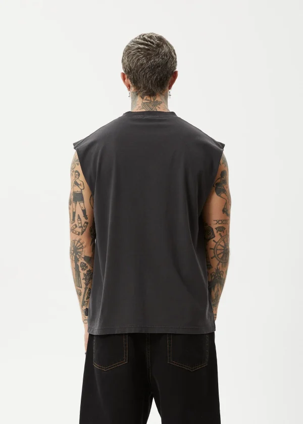 7-Afends Destroyer Mens Sleeveless Tee-M244082-Back