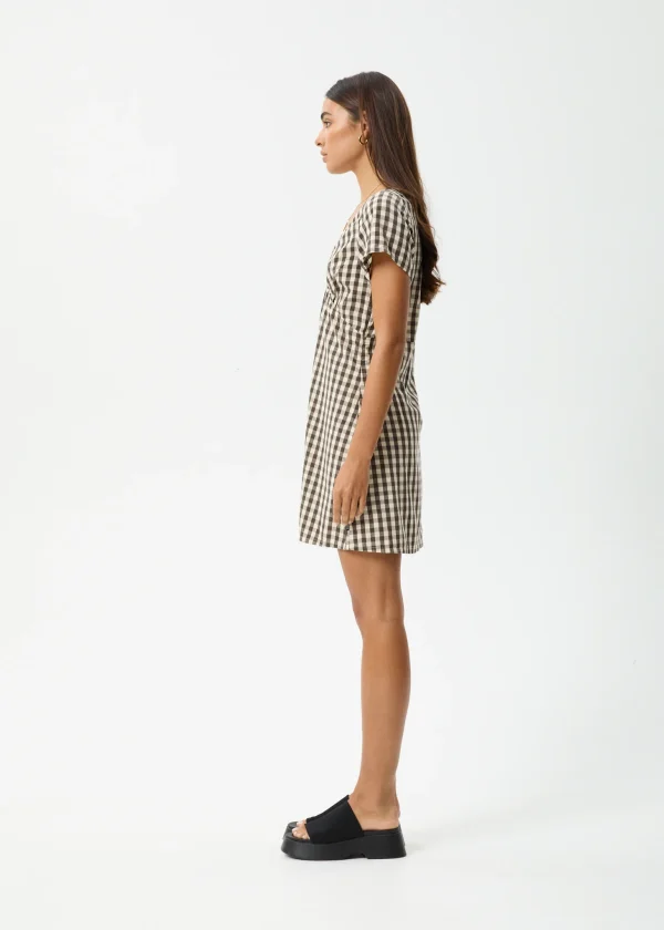 Afends Gambet Check Tea Dress-W244811-Side-1