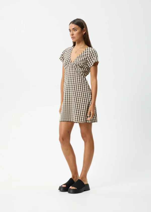 Afends Gambet Check Tea Dress-W244811-Side