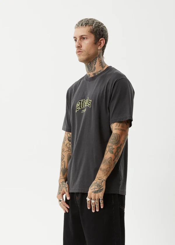 Afends Mens Home Retro Fit T-Shirt-M244001-Side