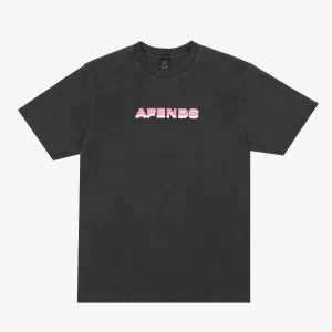 Afends Mens Volcanic Times Graphic Retro T-Shirt-M234003-Black-1-Hero