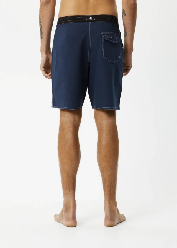 Afends Surf Related Fixed Waist Board Shorts-M230300-NVY-BACK