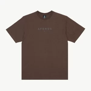 Afends Thrown Out Mens Graphic Retro T-Shirt-M234002-Brown-1-Hero