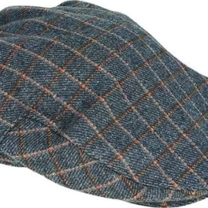 Avenel Of Melbourne Wool Blend Check Cap-21768-01-Grey