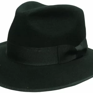 Avenel Of Melbourne Wool felt Outback Hat-2001AVE-01-Black