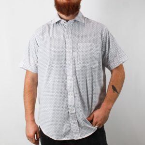 Back Bay Short Sleeve Bamboo Blend Print Shirt-G280206-1