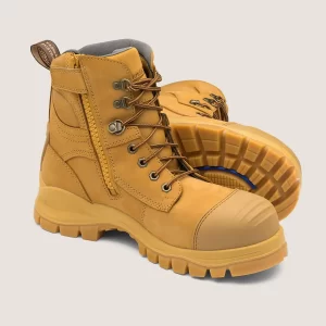 Blundstone 992 Wheat Safety Ankle Zip Boot-02