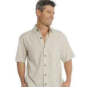 Braintree Premium Hemp Rayon Relax Fit Short Sleeve Shirt-Front