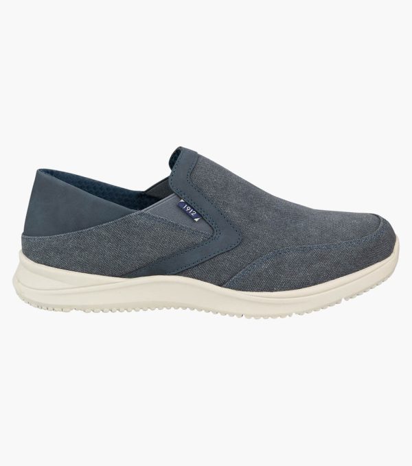 Florshiem Conway EZ Canvas Shoe-181150-Navy-Side