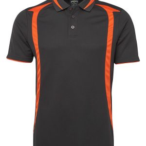 JB's Wear Podium Swirl Polo-7SWP-Black-Orange-1