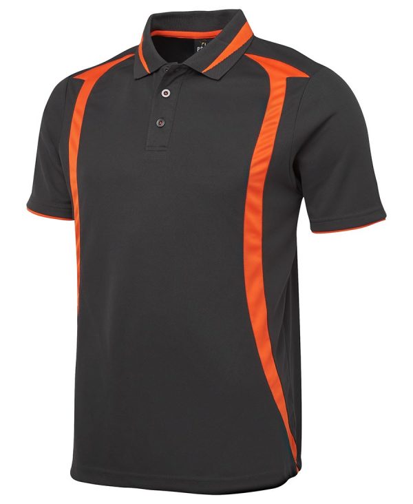 JB's Wear Podium Swirl Polo-7SWP-Black-Orange-2