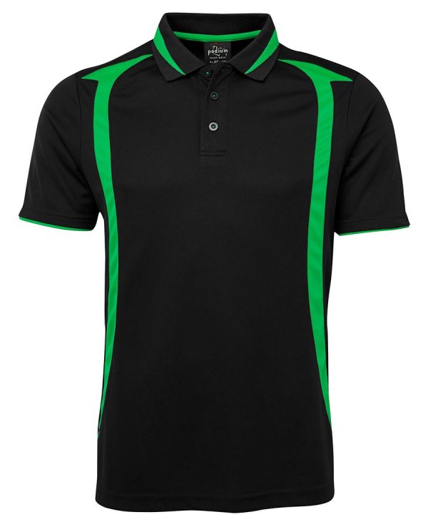 JB's Wear Podium Swirl Polo-7SWP-Black-PeaGreen-1