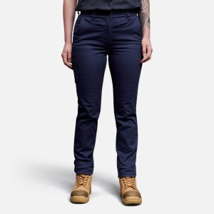 King Gee Women's Stretch Cargo Work Pants-K43011-Navy-Hero