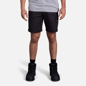 King Gee Workcool 2 Lightweight Ripstop Cargo Work Shorts-K17820-Black-1-Hero