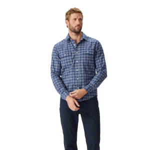 RM Williams 2 Pocket Long Sleeve Check Shirt-SH202WSDA-1-Hero