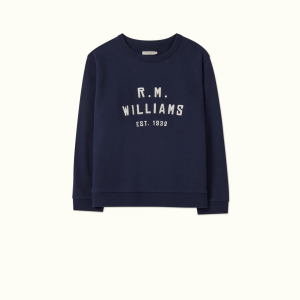 RM Williams Womens Stencil Crew Sweatshirt -KC800JE4501-NVY-01-HERO