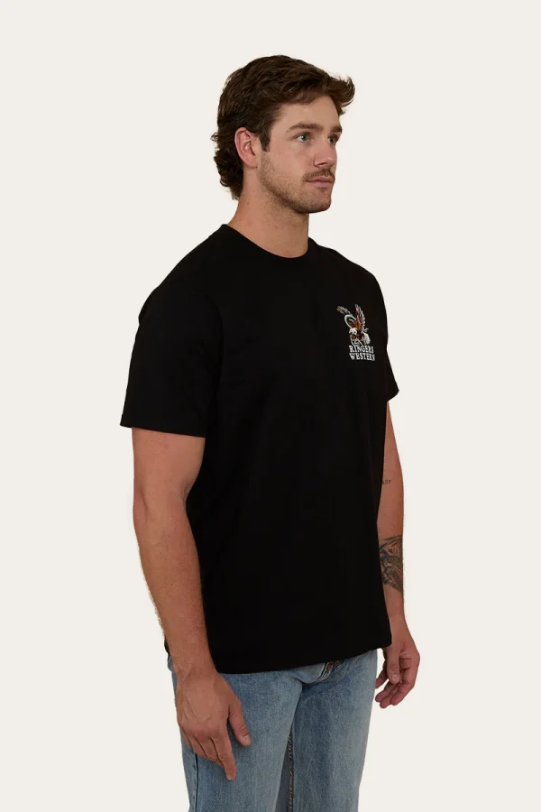 Ringers Western Eyrie Men's Loose Fit T-Shirt-123108RW-BLACK--SIDE2