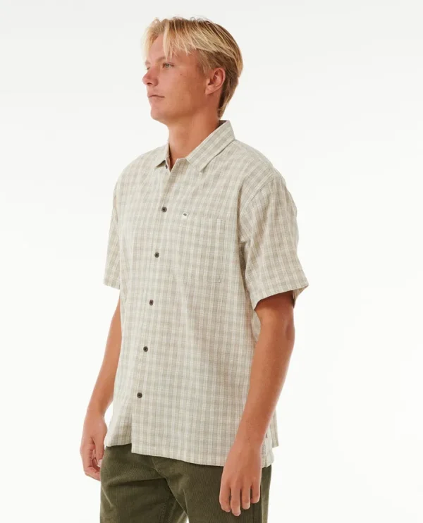 Rip Curl Classic Surf Check Short Sleeve Shirt-03UMSH-BONE-SIDE