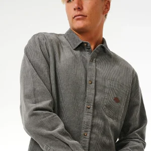 Rip Curl Classic Surf Cord Long Sleeve Shirt-039MSH-Charcoal-2-Hero