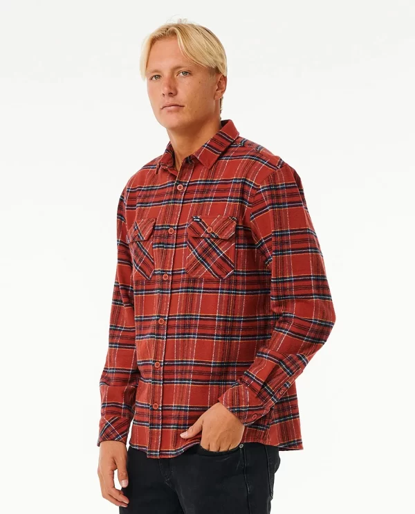 Rip Curl Griffin Flannel Shirt-01EMSH-04-RED