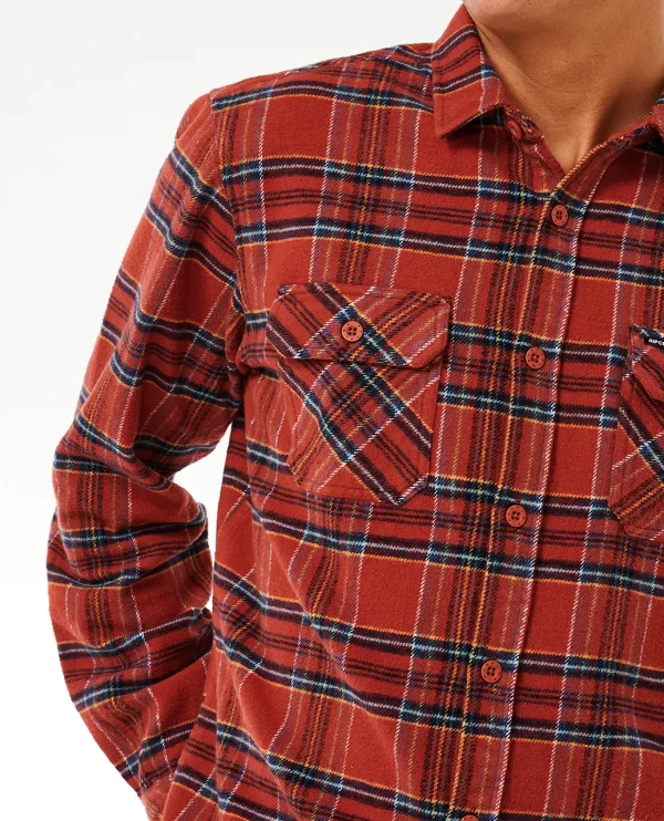 Rip Curl Griffin Flannel Shirt-01EMSH-07-RED