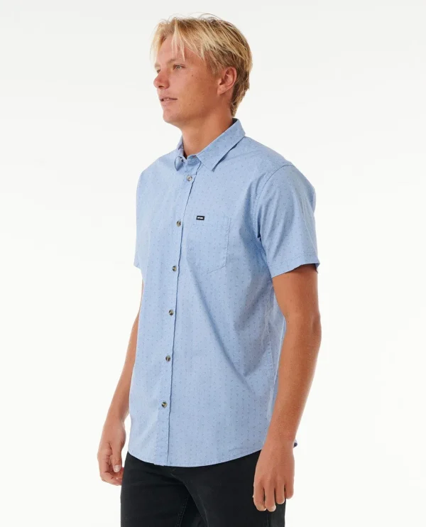 Rip Curl Micro Short Sleeve Shirt-03RMSH-PALEBLUE-SIDE