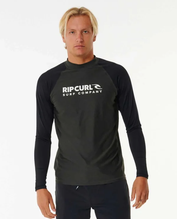 Rip Curl Shock UV Long Sleeve Mens Rash Vest-146MRV-Front