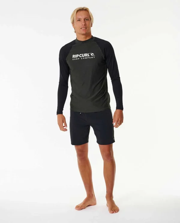 Rip Curl Shock UV Long Sleeve Mens Rash Vest-146MRV-Full