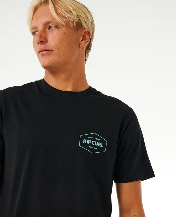 Rip Curl Stapler T-Shirt-0ETMTE-BLACK-1