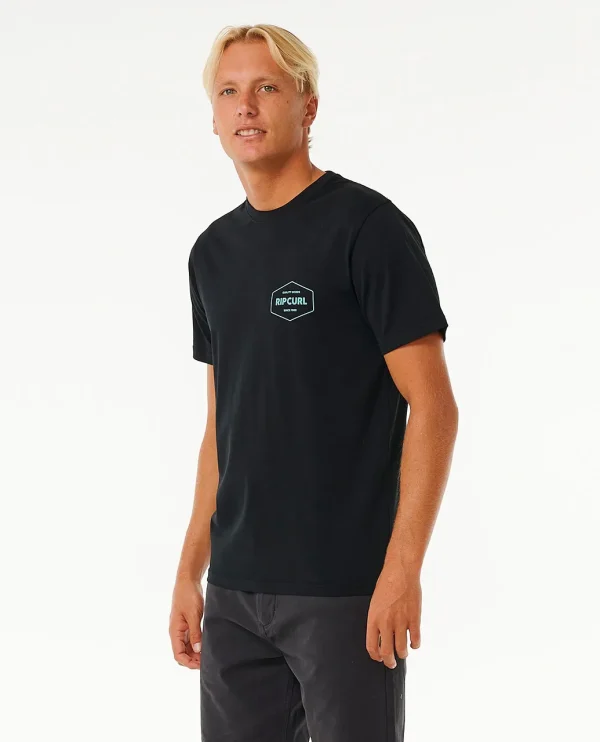 Rip Curl Stapler T-Shirt-0ETMTE-BLACK-2