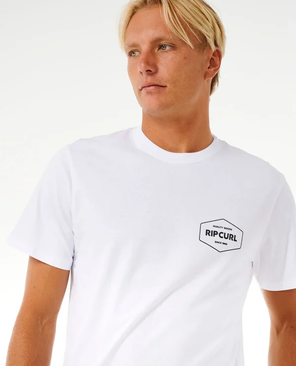 Rip Curl Stapler T-Shirt-0ETMTE-WHT1-HERO