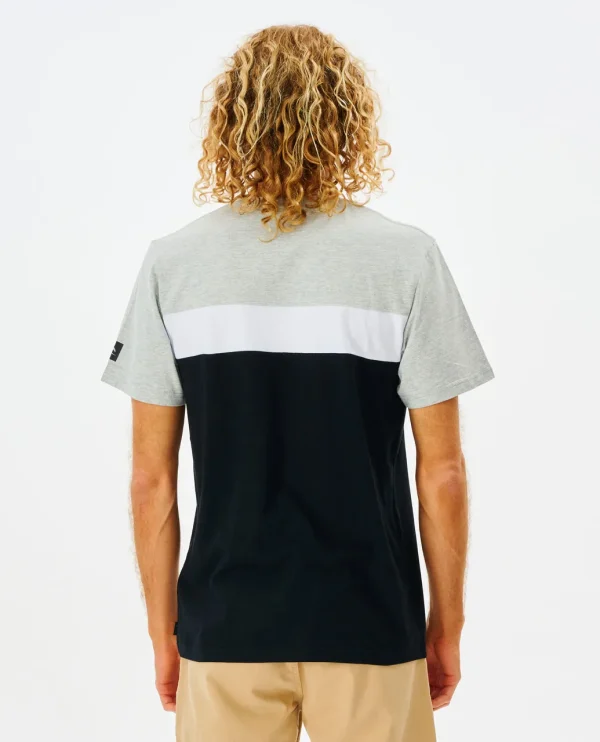 Rip Curl Undertow Panel T-Shirt-0FUMTE-GREY:WHITE:BLACK-2