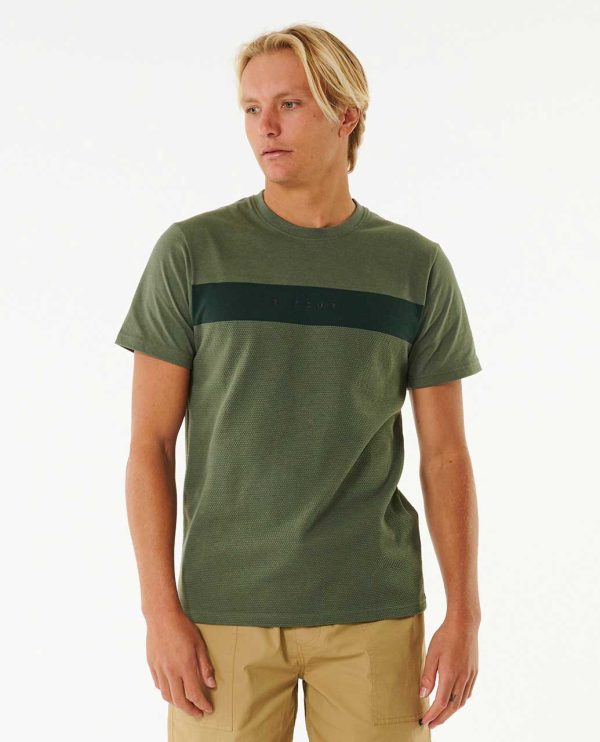 Rip Curl VaporCool Varial 2.0 T-Shirt-Olive Green-1