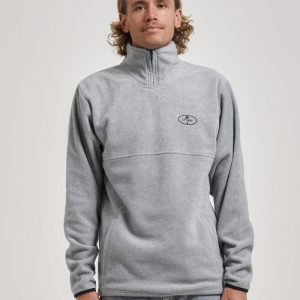 Thrills In A State of Relaxation Quarter Zip Polar Fleece-TW23-233G-3-Hero