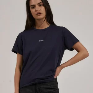 Thrills Minimal Womens Relaxed T-Shirt-WTH23-100E-S NVY-01-HERO